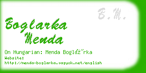 boglarka menda business card